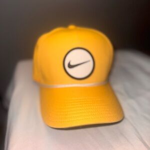 Nike Bright Yellow Hat with Logo